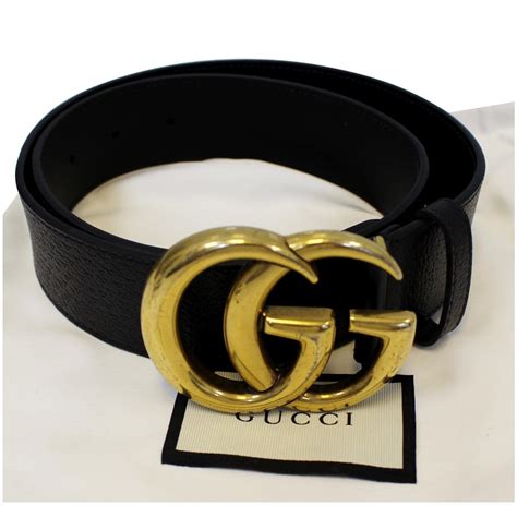 Gucci Double G Leather Belt .